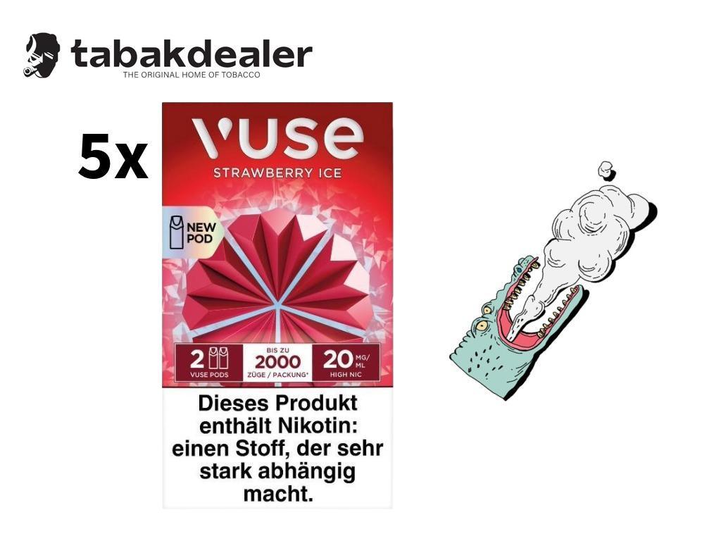 5x Vuse Pods Strawberry Ice 20mg 5 x 2 Pods