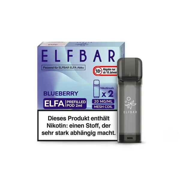ELFBAR Elfa Pod Blueberry 20mg/ml Nikotin 1 x 2 Pods