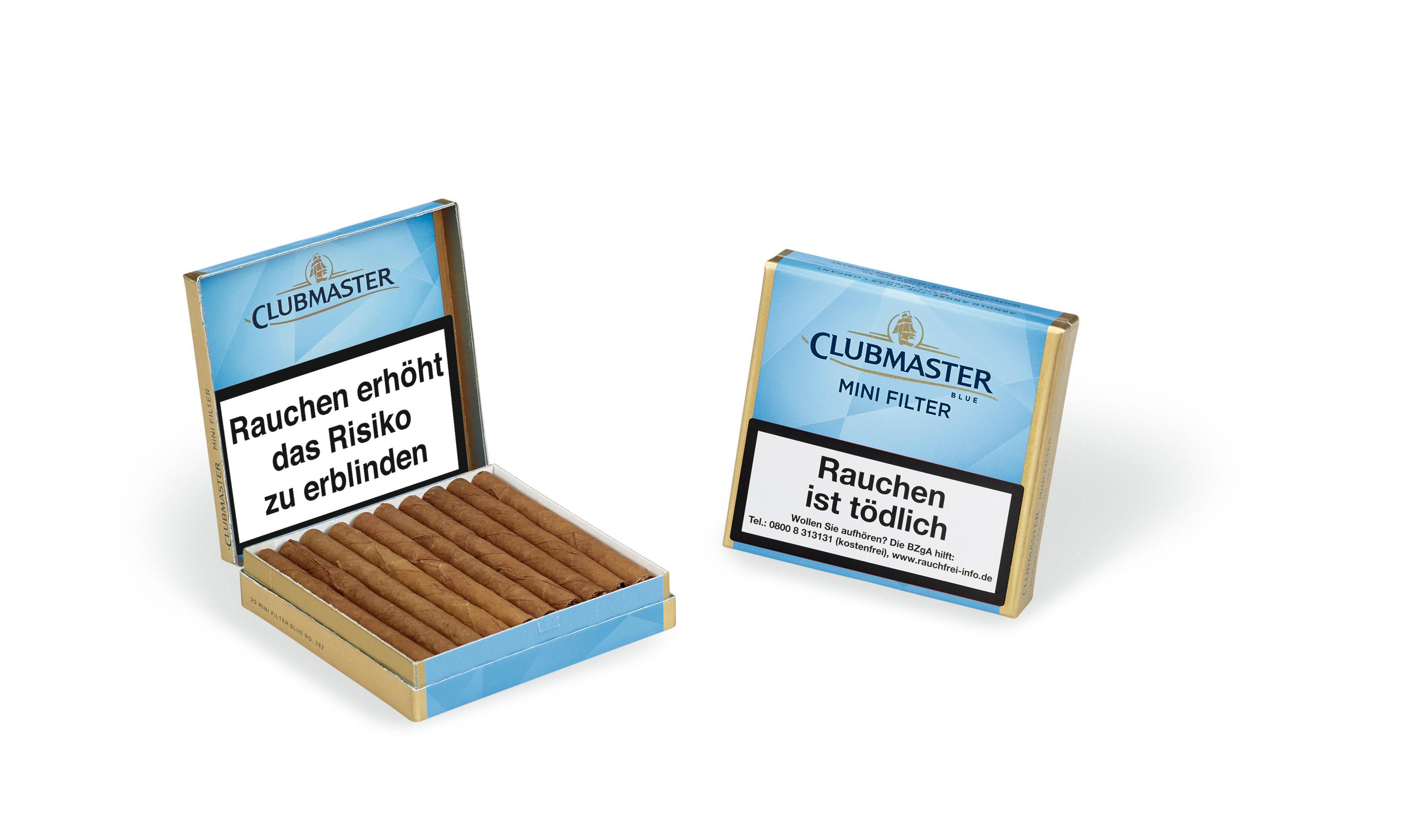 Clubmaster Mini Filter Blue Nr. 282 5 x 20 Zigarillos