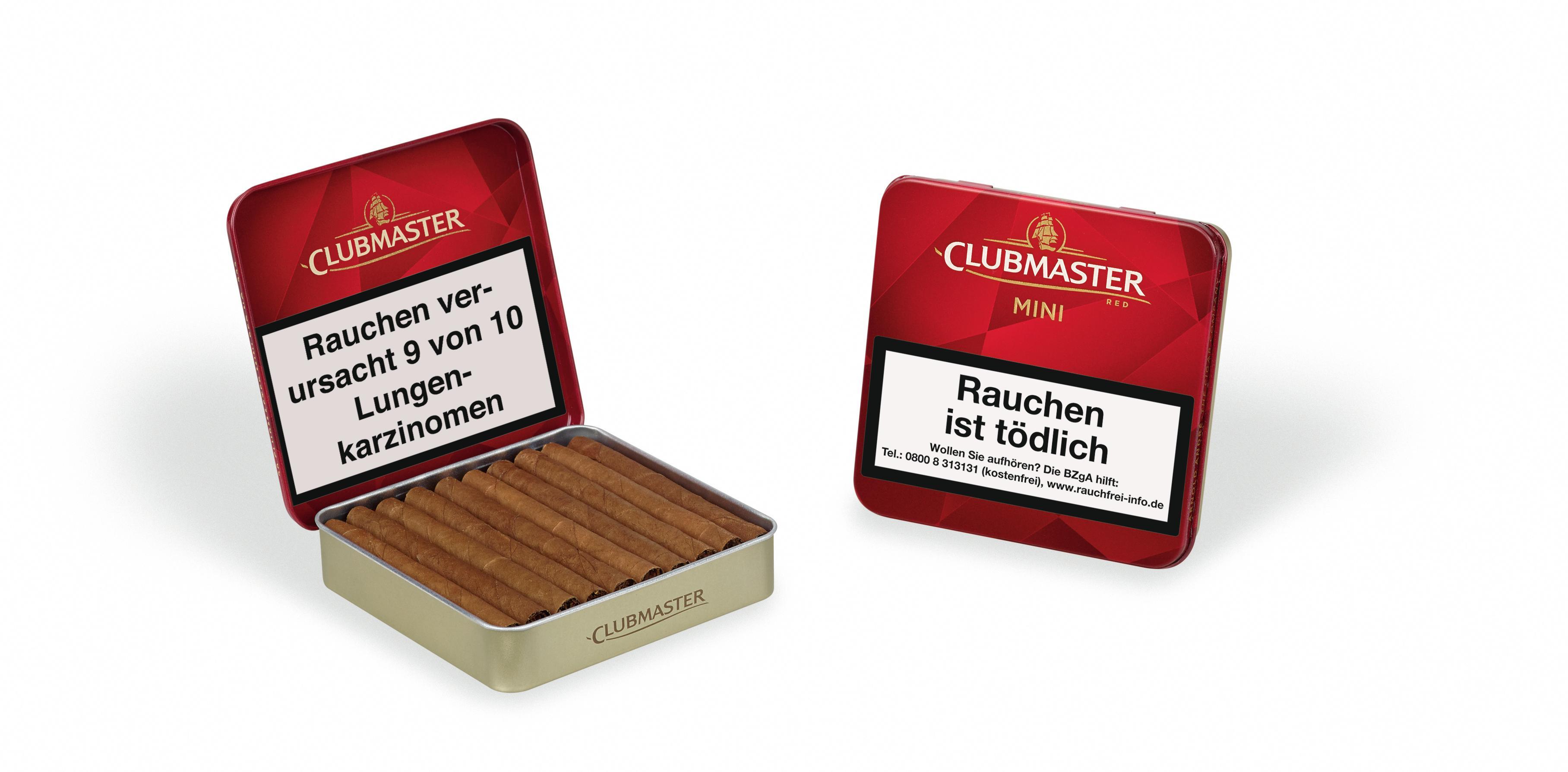Clubmaster Mini Red Nr. 232 5 x 20 Zigarillos 5 x 20 St