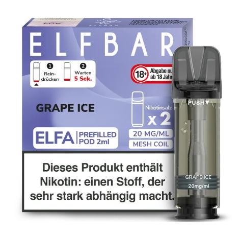Elfbar Elfa Pod Grape Ice 20mg/ml
