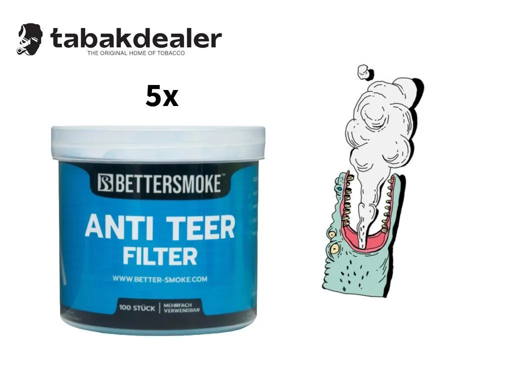 5x Bettersmoke Anti Teer Filter