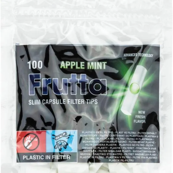 Frutta Filter mit Kapsel 6mm Appel/Mint 1 x 100 Stück