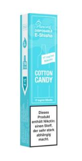 Shark 700 E-Shisha Cotton Candy 17mg/ml Nikotin 1 Stück