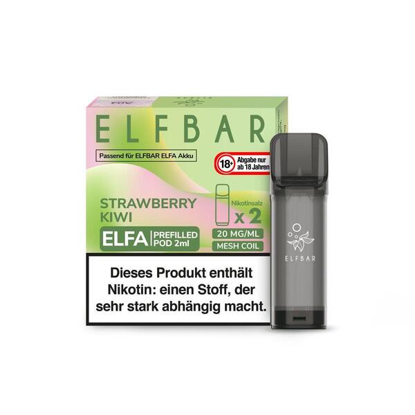 ELFBAR Elfa Pod Strawberry Kiwi 20mg/ml Nikotin 1 x 2 Pods
