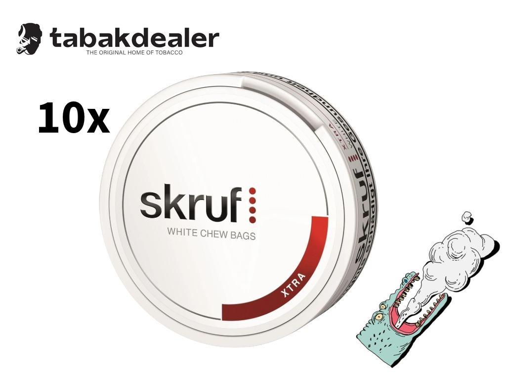 10x Skruf XTRA White 10 x 20g
