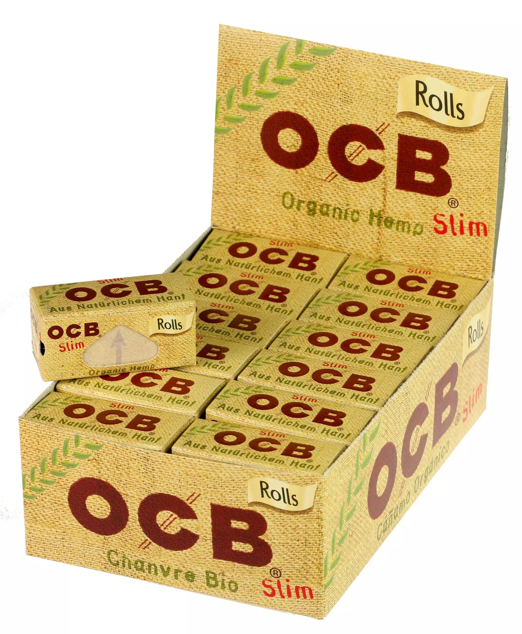 OCB Organic Hemp Rolls Slim 24 Stück 