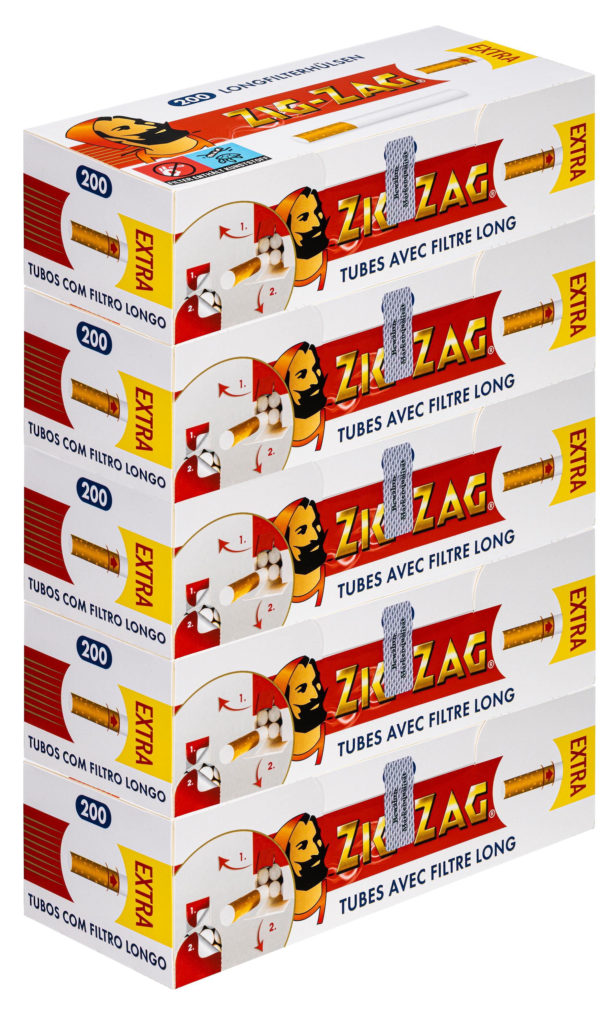 Zig Zag Extra Hülsen 5 x 200 Stück