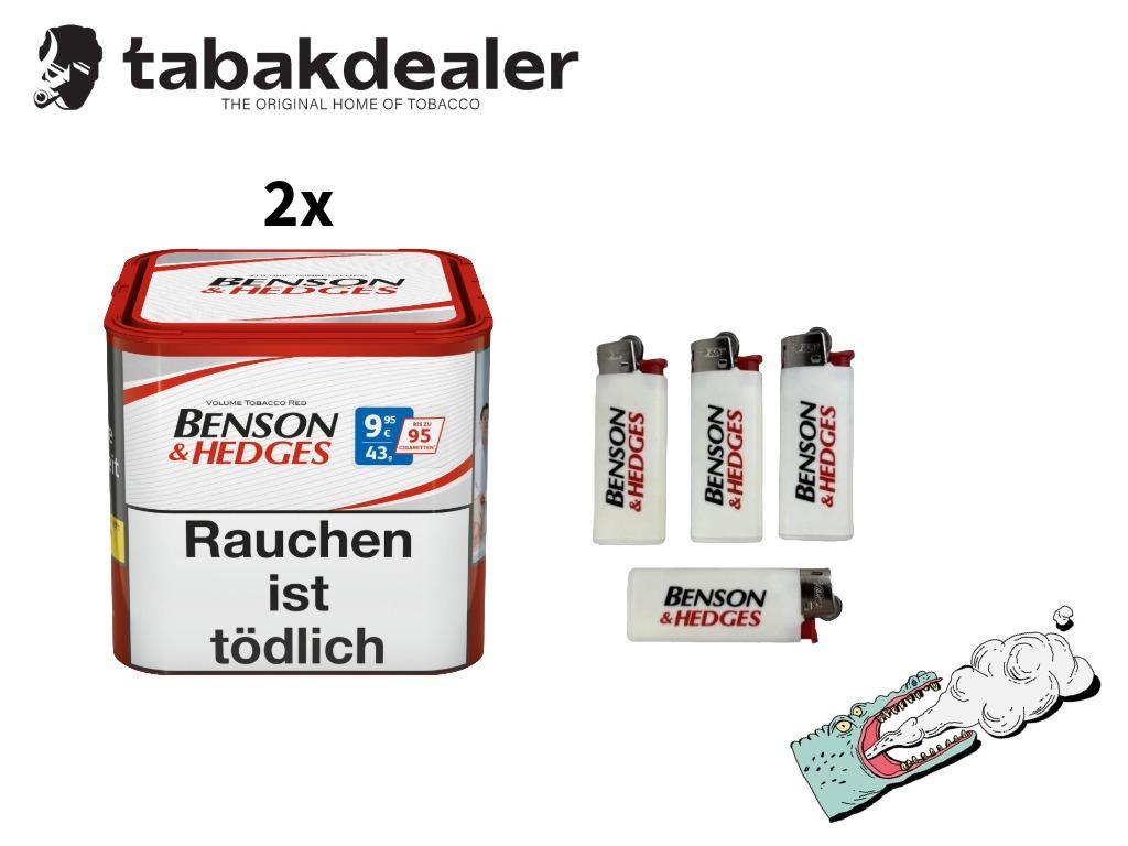 2x Benson & Hedges Red 43g 