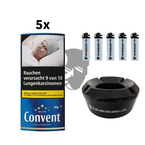 5x Convent Halfzware Blue 30g 5x Convent Halfzware Blue 30g