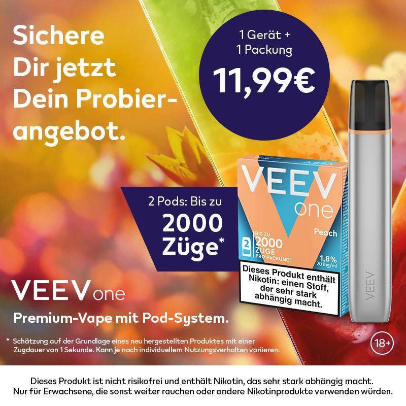 Veev Kit Grey + 1 VEEV One Pod Peach 20mg/ml