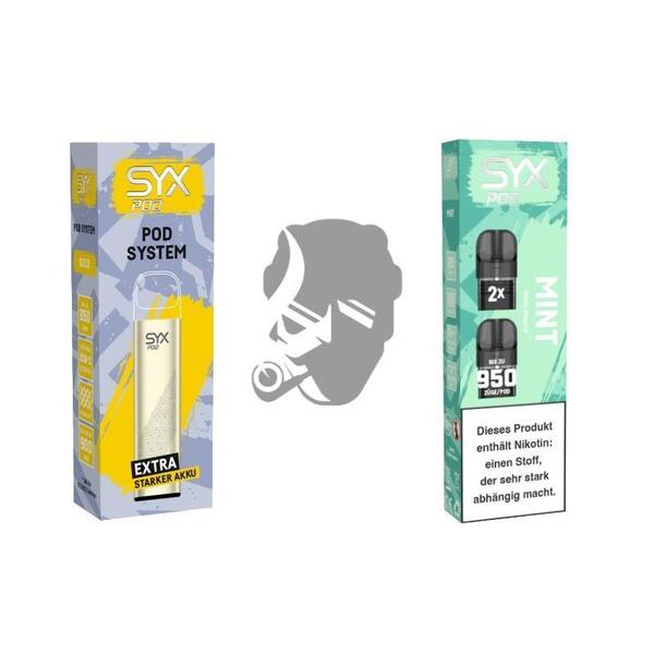 SYX Pod Gold + Cartridge Mint SYX Pod Gold + Cartridge Mint