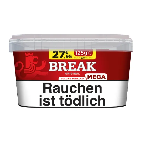 Break Original Volumen Tabak Mega Dose 1 x 125g Tabak