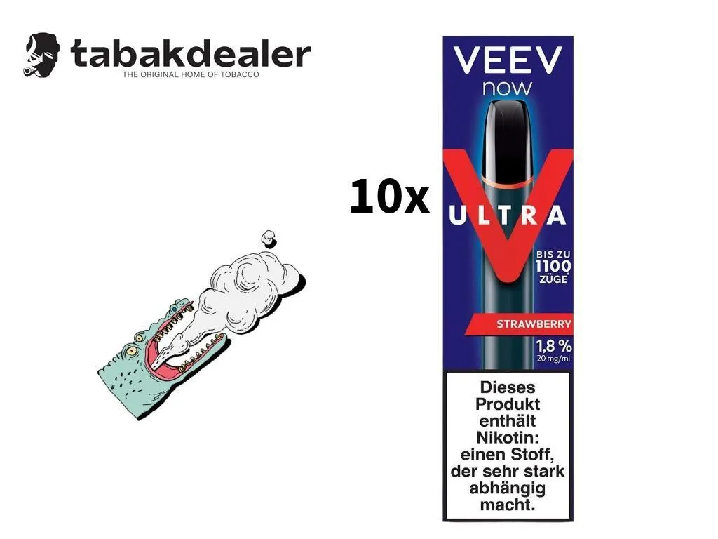 VEEV Now Ultra Strawberry 10er Bundle 1 x 10 Stück