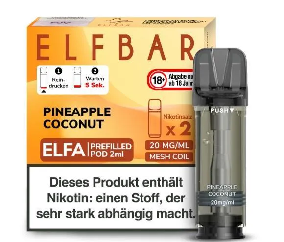 Elfbar Elfa Pod Pineapple Coconut 20 mg
