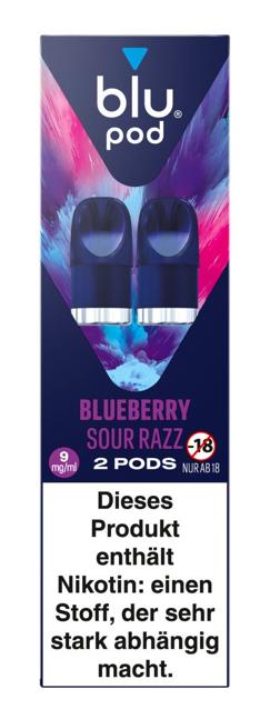 blu Pod Blueberry Sour Razz 9mg/ml