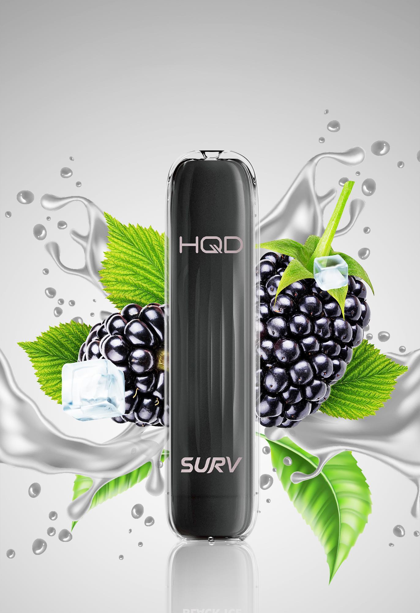 HQD SURV Black Ice E-Shisha Einweg 18mg/ml Nikotin