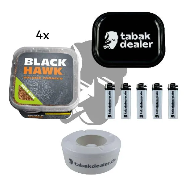 4x Black Hawk Mega Volumentabak 230g