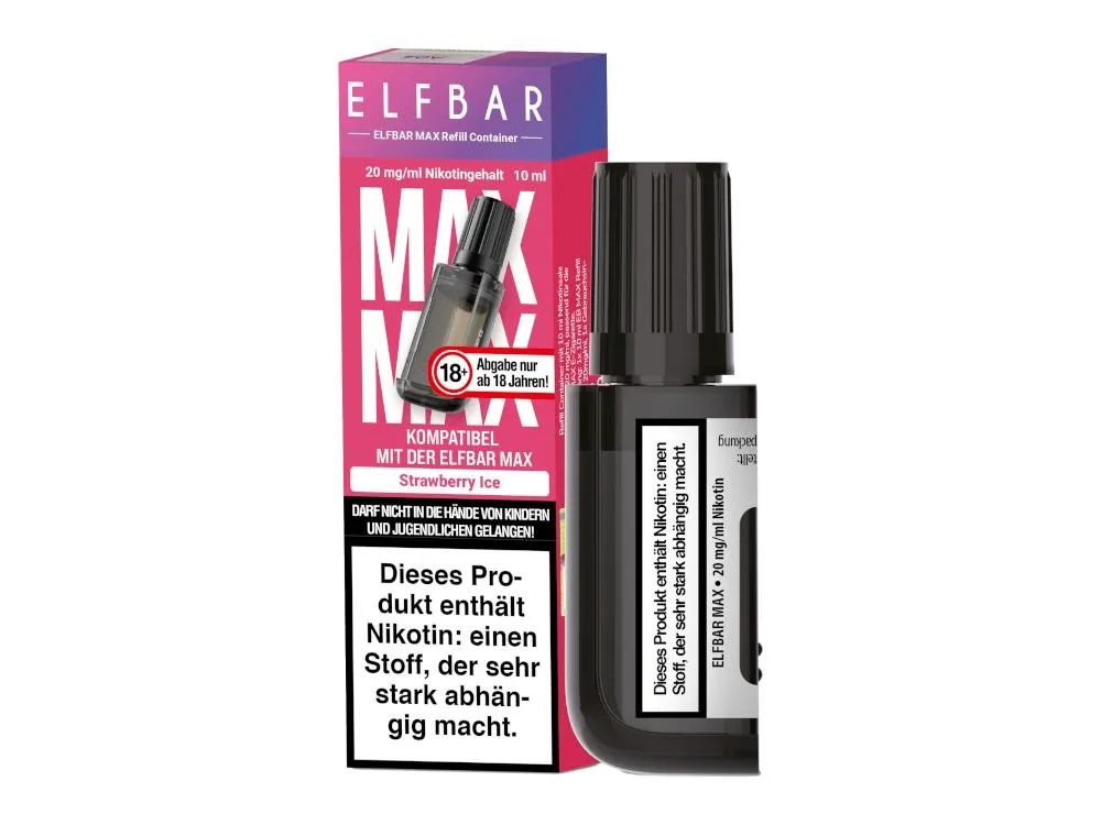 ELFBAR MAX 10ml Ref. Cont. Strawberry Ice