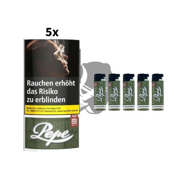 5x Pepe Dark Green Tabak 30g 5x Pepe Dark Green Tabak 30g