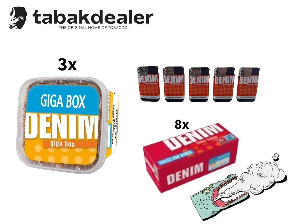 3x Denim 5XL Tabak 315g