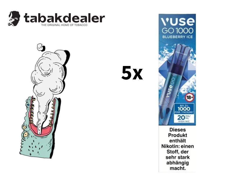 Vuse GO 1000 Blueberry Ice 5er