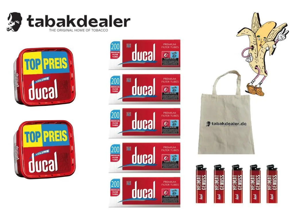 2x Ducal Red Volumen Tabak 155g