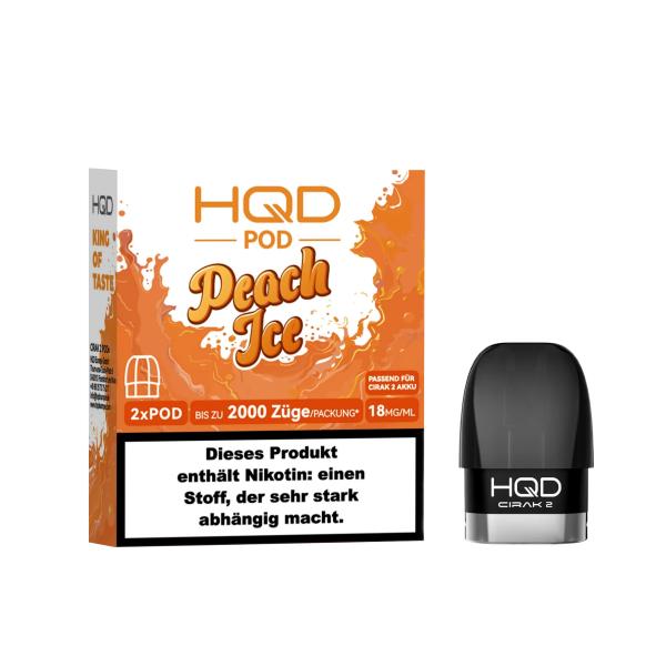 HQD Cirak 2 Pod Peach Ice 18mg/ml Nikotin