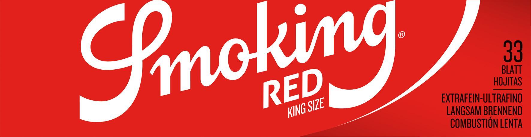 Smoking KS Red 50 x 33 Blättchen