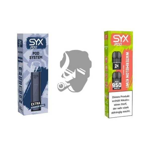 SYX Pod Dark Blue + Cartridge Watermelon Kiwi