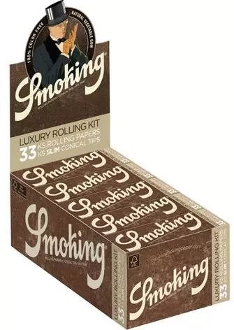 Smoking Brown Luxury Pack 25 x 33 Blättchen