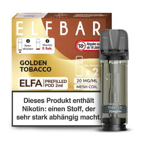 ELFBAR Elfa Pod Golden Tobacco 20mg/ml