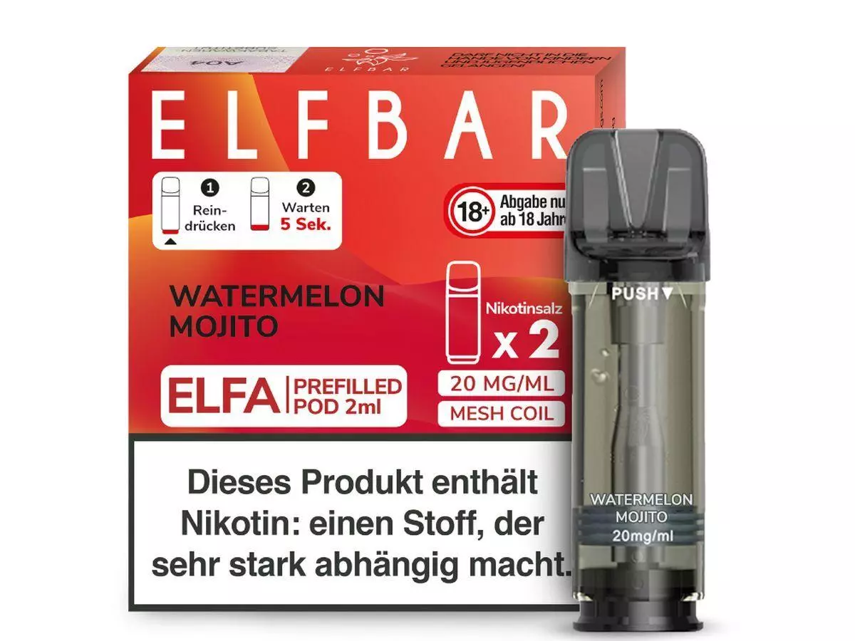 Elfbar Elfa Pod Watermelon Mojito 20mg/ml 1 x 2 Pods