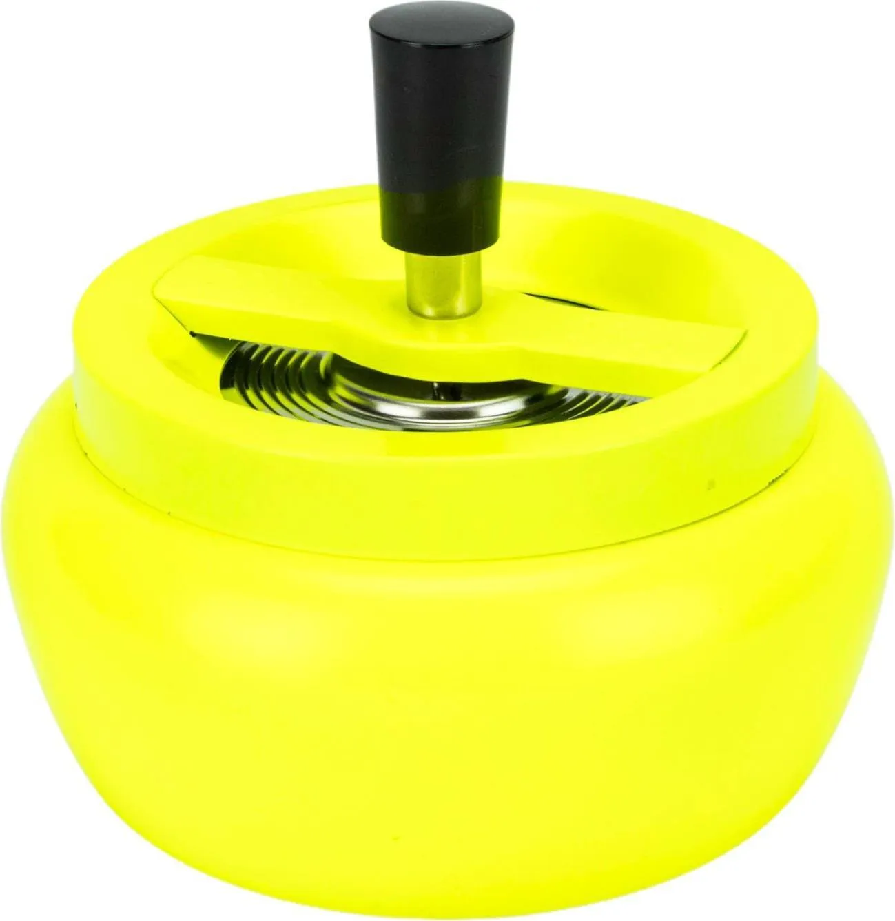Drehascher bauchig neon gelb matt 13 cm 1 Stück