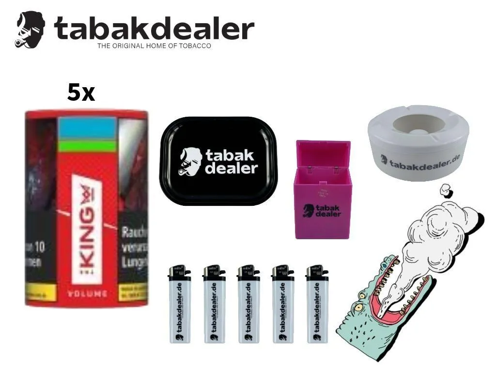 5x King Red Volumentabak 90g