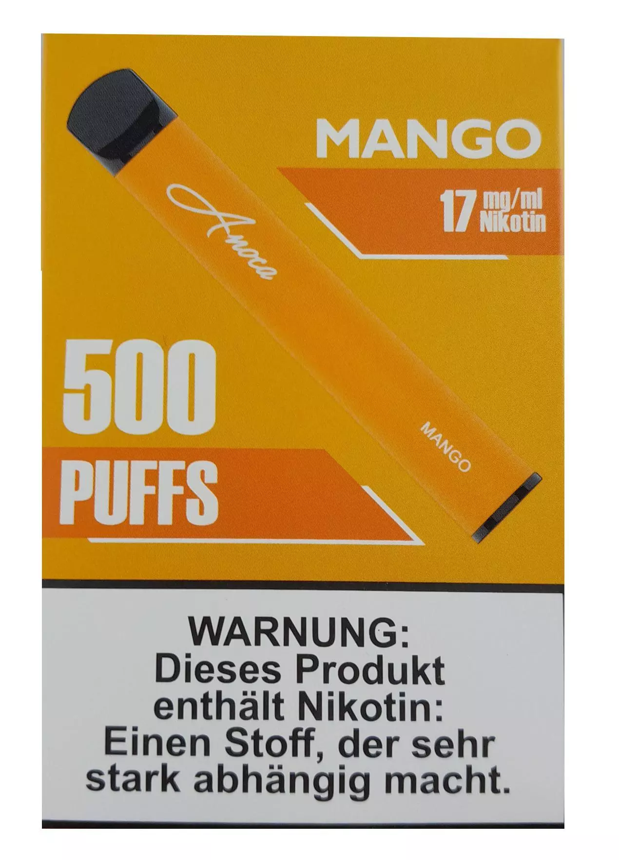 Anoca 500 E-Shisha Mango 17 mg/ml Nikotin