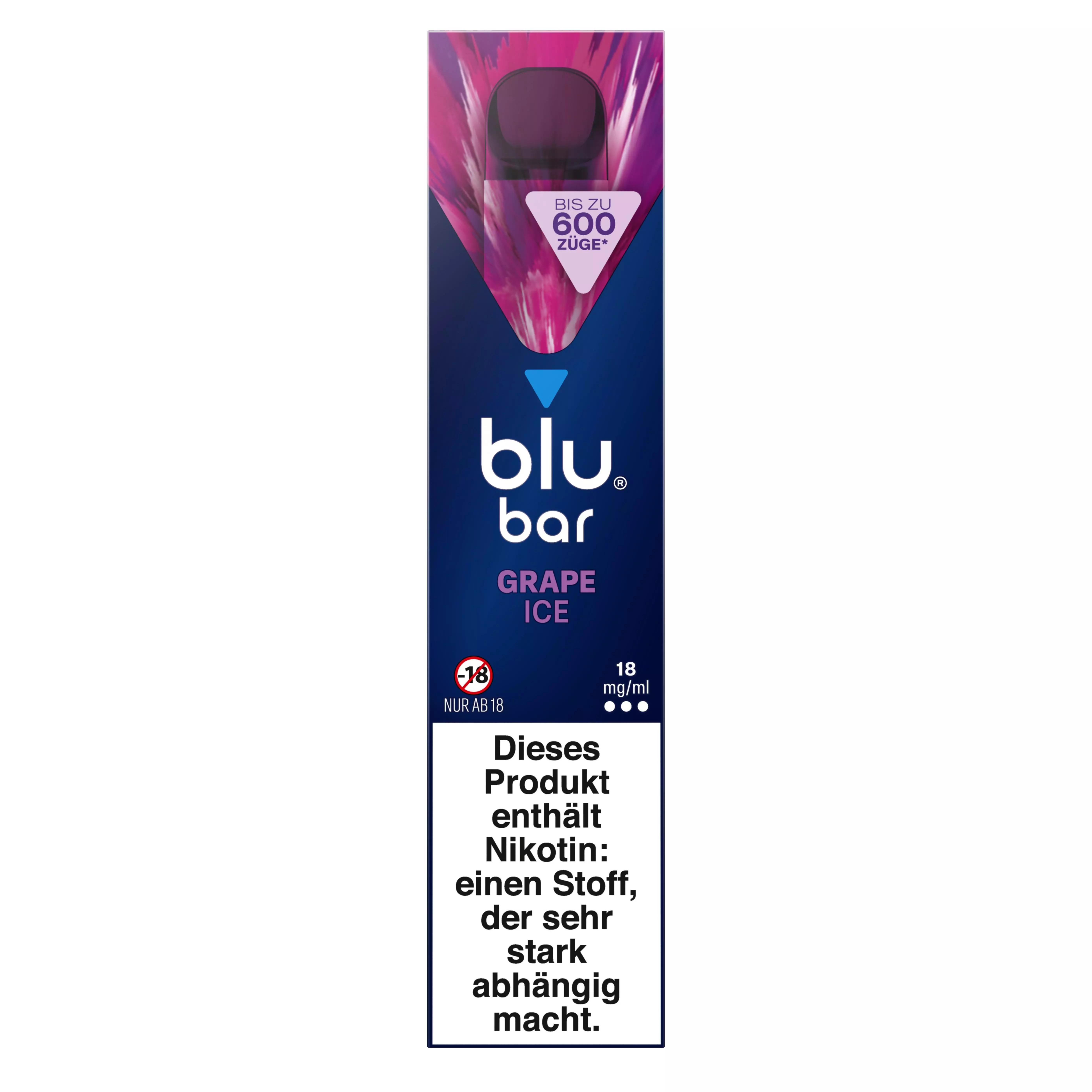 blu bar Grape Ice E-Shisha 18mg/ml Nikotin