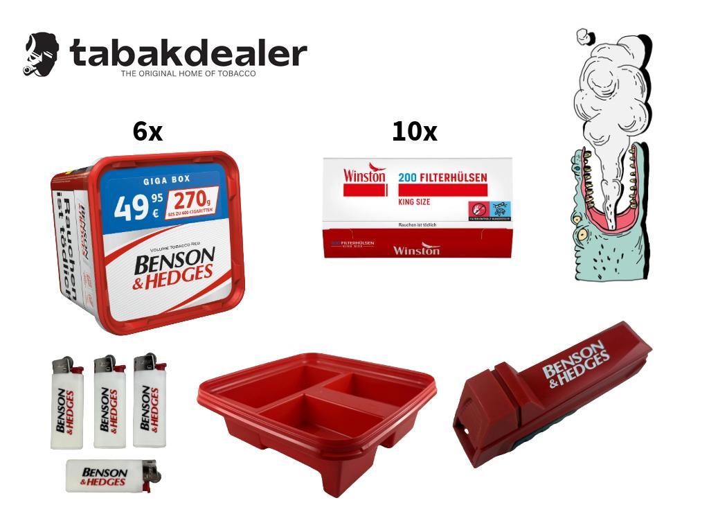 6x Benson & Hedges Tabak 270g Bundle 