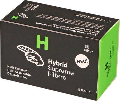 Hybrid Supreme Filters Zellstoff/Aktivkohle 6,4mm