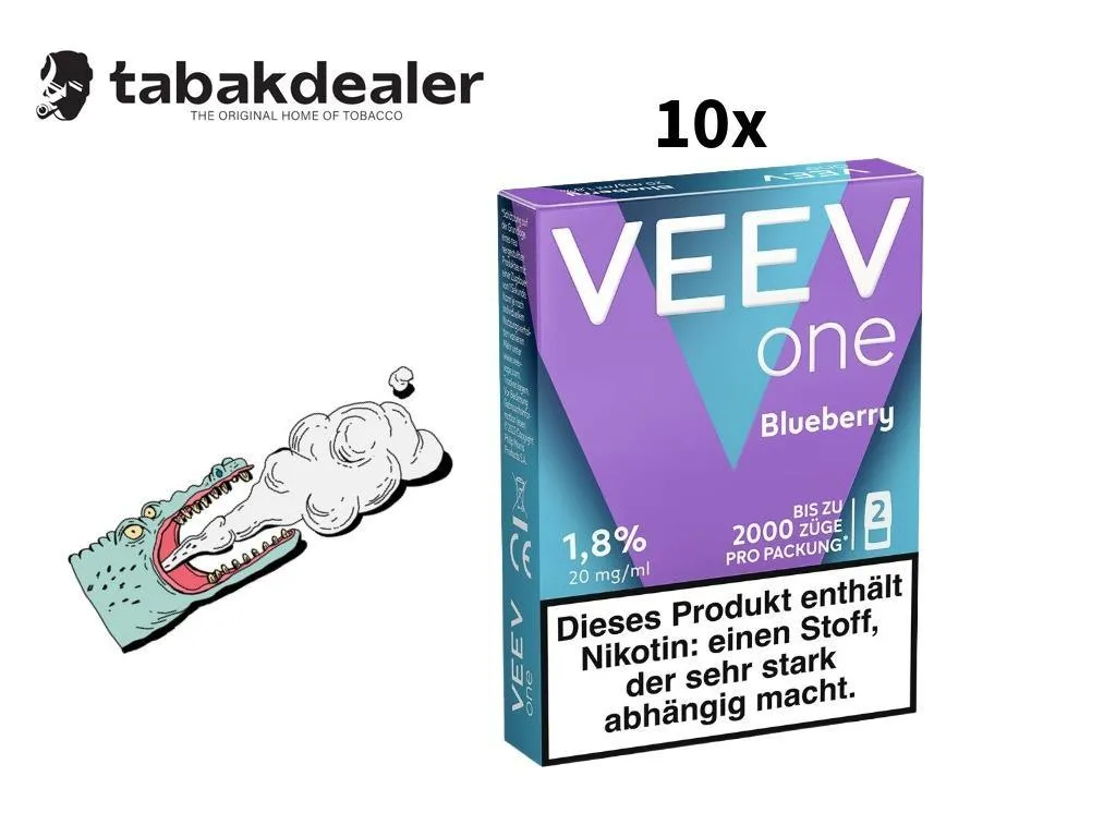 10x Veev One Pod Blueberry