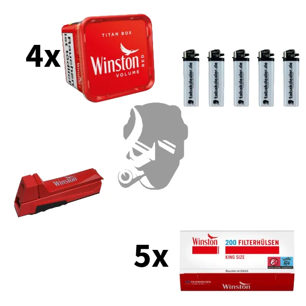 4x Winston Red Titan Box 260g