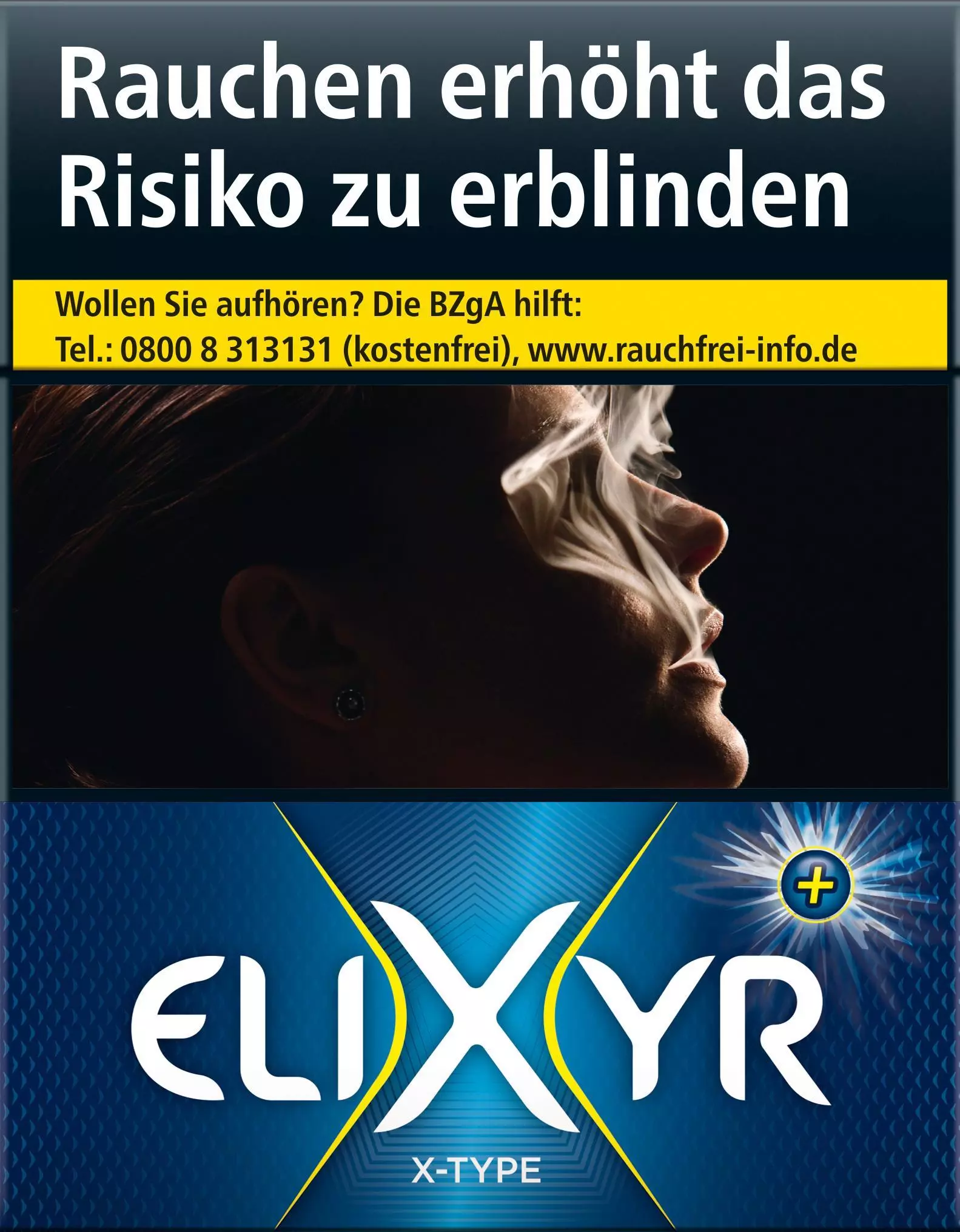 Elixyr+ X-Type (blau) 8 x 23 Zigaretten