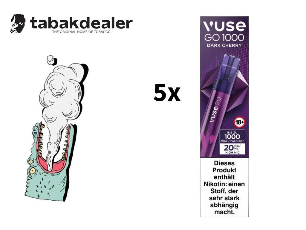 Vuse GO 1000 Dark Cherry 5er