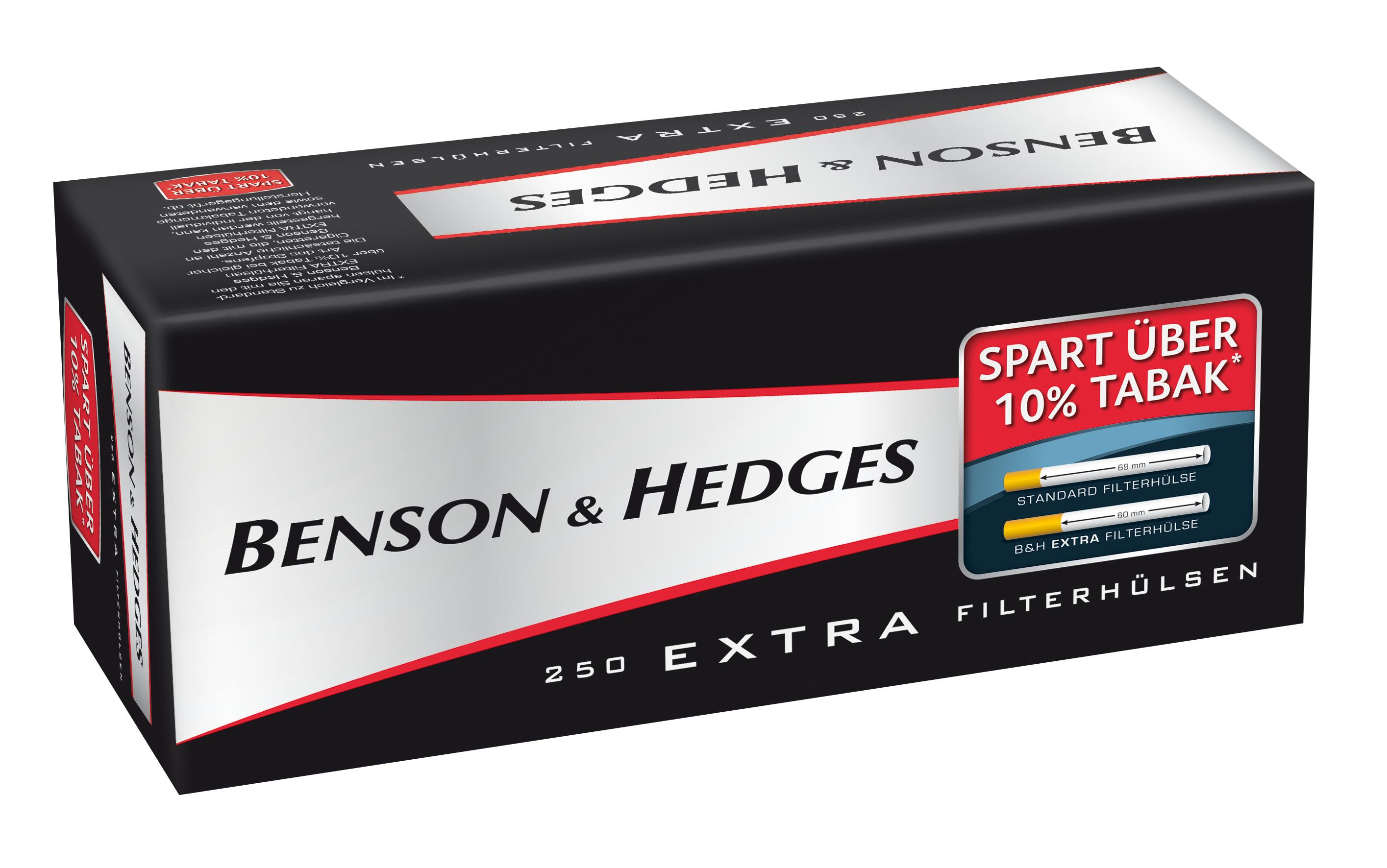 Benson & Hedges Hülsen 4 x 250 Stück