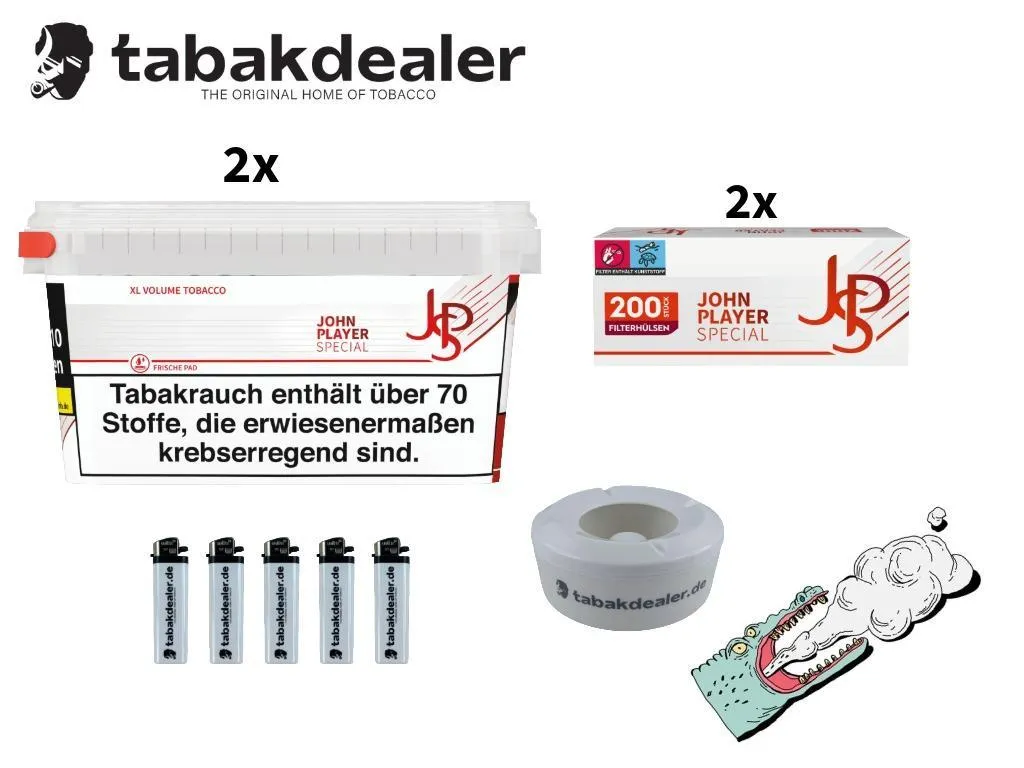 2x John Player Special Tabak Eimer 100g