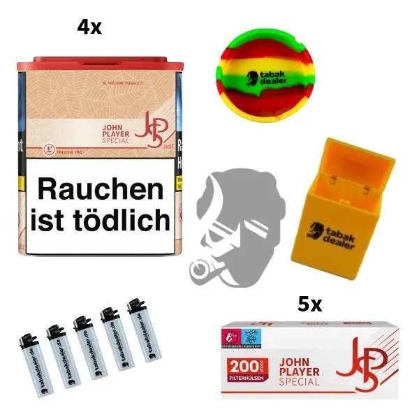 4x John Player Special Just Red Tabak 36g