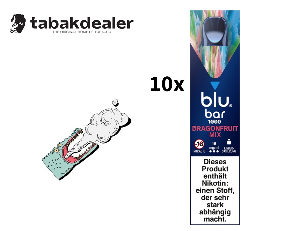 Blu Bar Dragonfruit Mix 18mg/ml 10 Stück