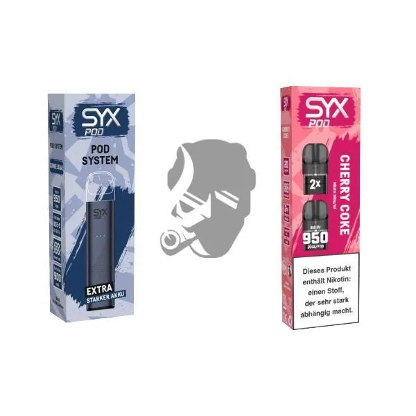 SYX Pod Dark Blue + Cartridge Cherry Coke
