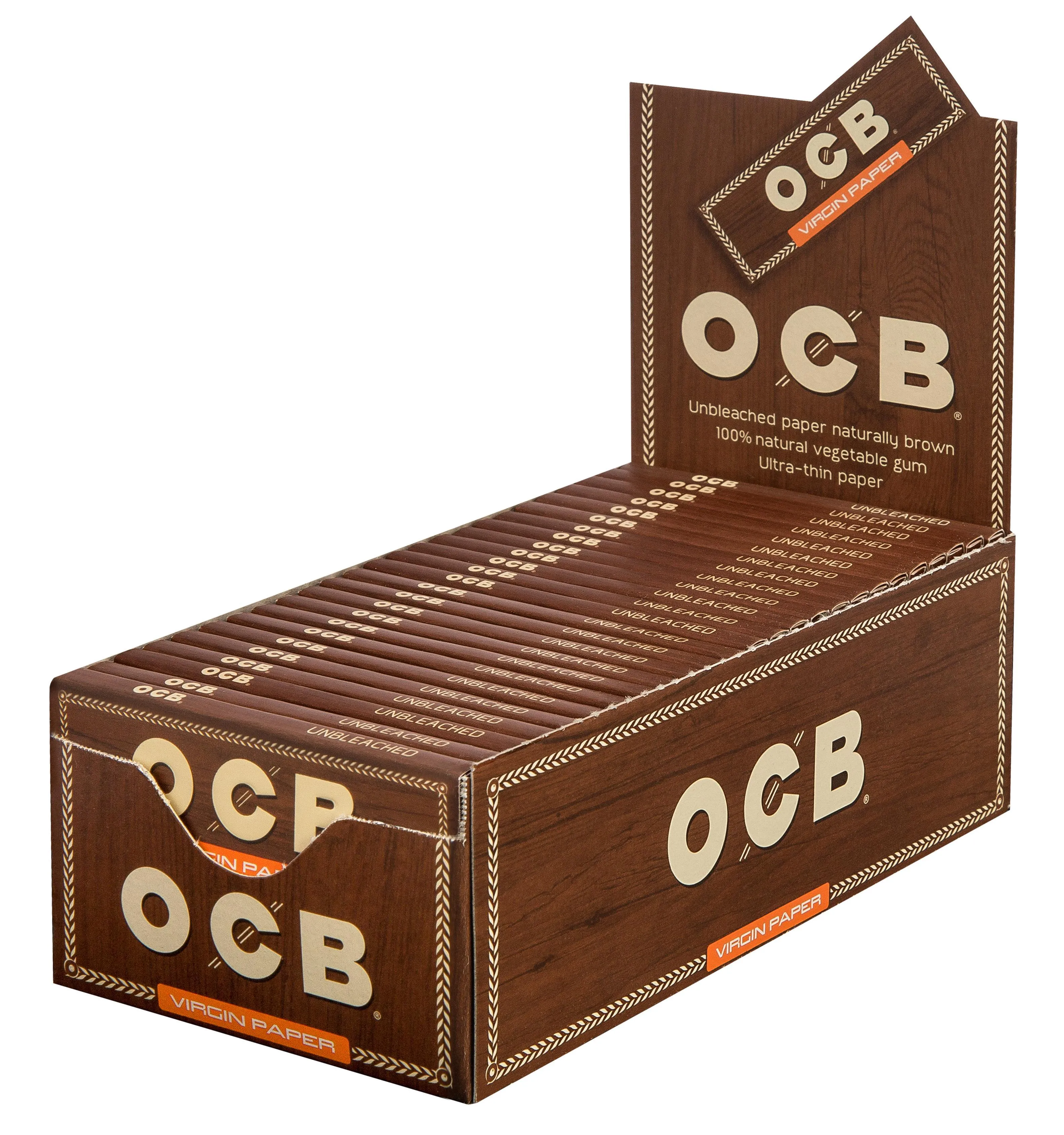 OCB Unbleached Virgin Paper 1 x 50 Blättchen