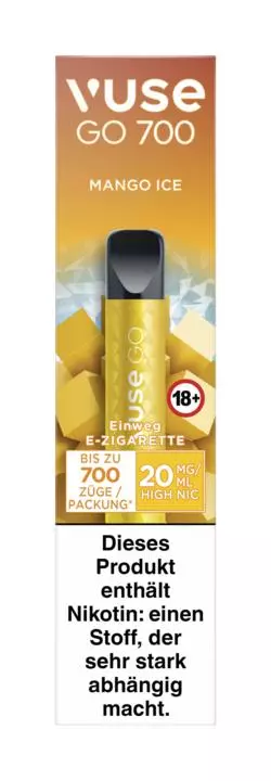 Vuse GO 700 Mango Ice 20mg/ml Nikotin